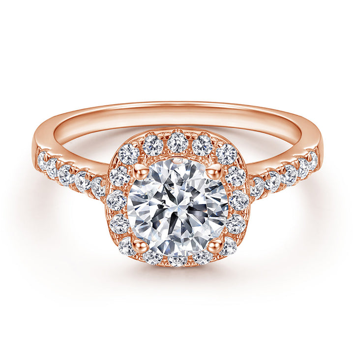 The Victoria - 18kt Rose Gold Wedding Ring Set