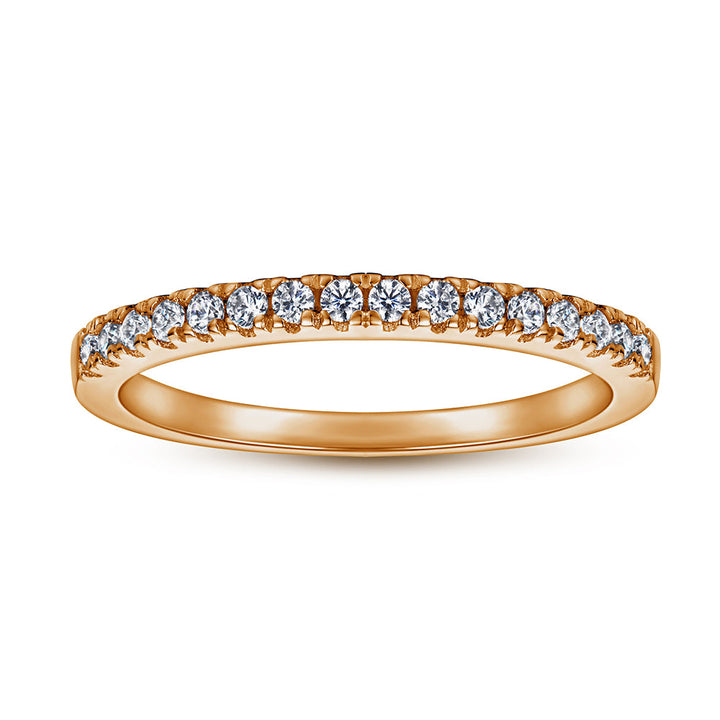 The Victoria - 18kt Rose Gold Wedding Ring Set