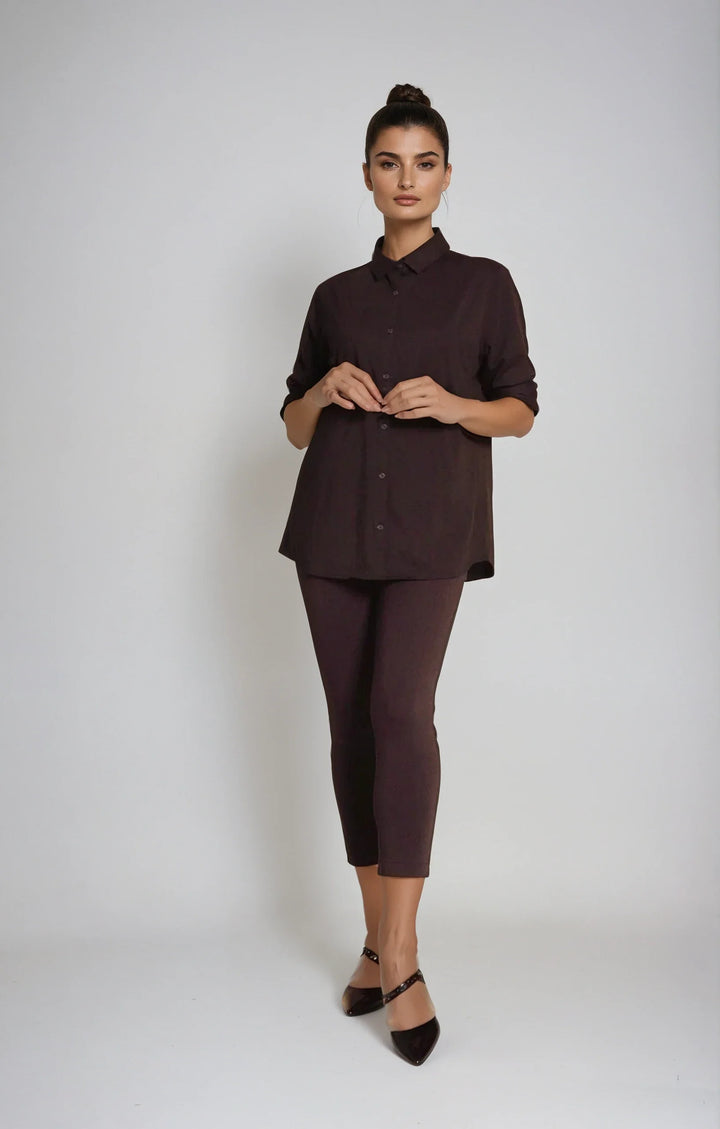 Buki + CINQO Single Shot Shirt - Black-Shirts &amp; Blouses-Buki