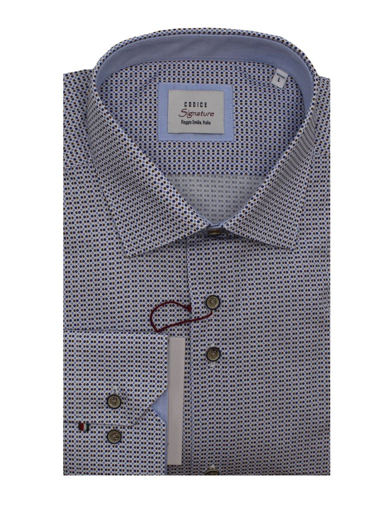 Long Sleeve Shirts - Navy Prints