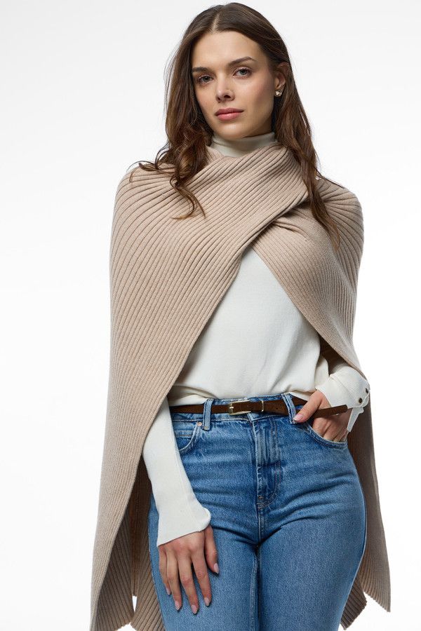 Drapey Ribbed Shawl