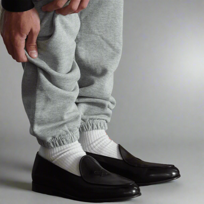Men's Black Leather Milano Loafer