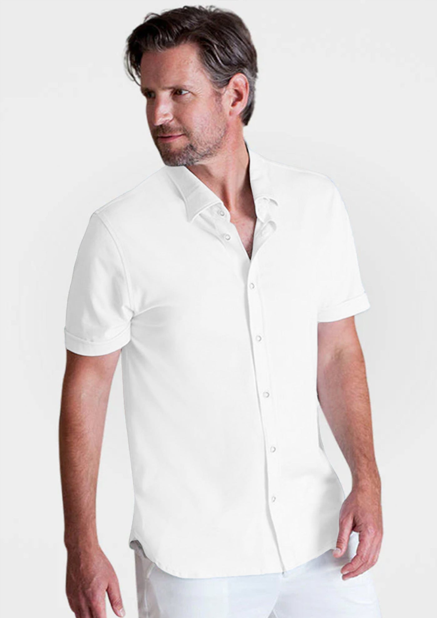 Single Shot SS Shirt, white-Short Sleeve Shirts-Buki