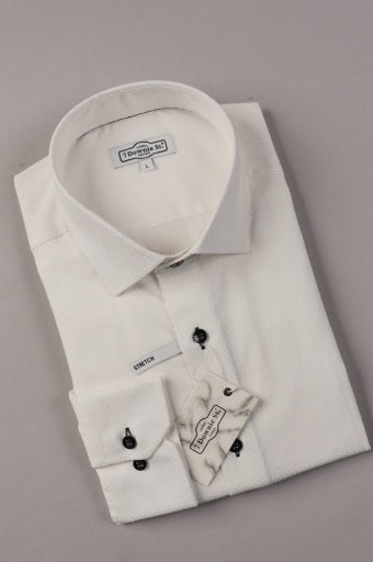3077 WHITE WITH BLACK BUTTON