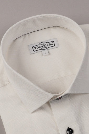 3077 WHITE WITH BLACK BUTTON