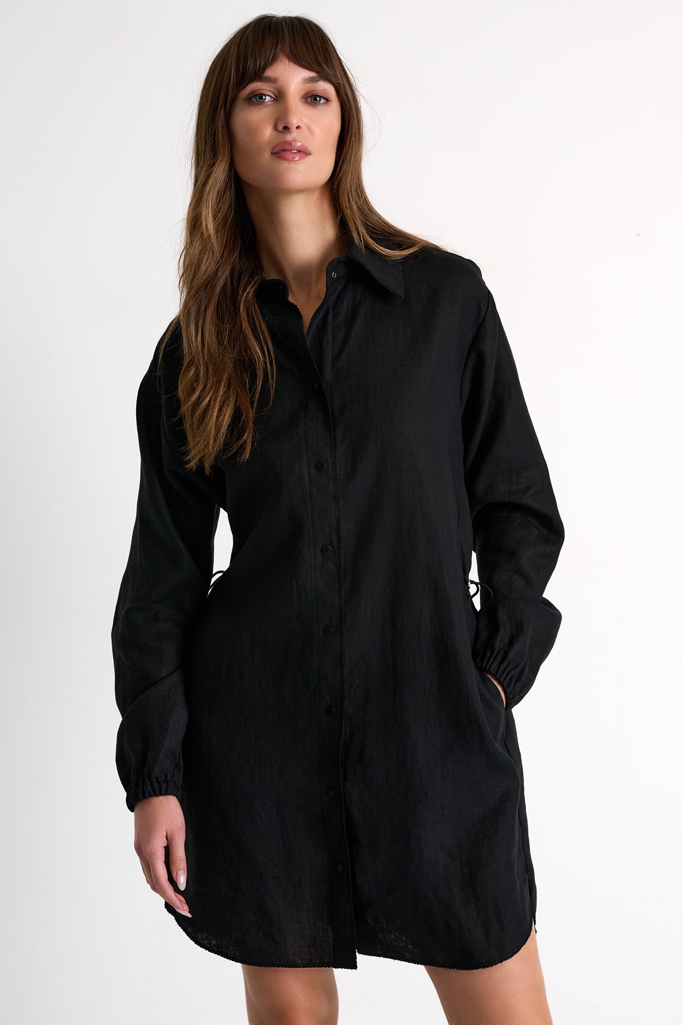 Linen shirt dress - 52536-84-800