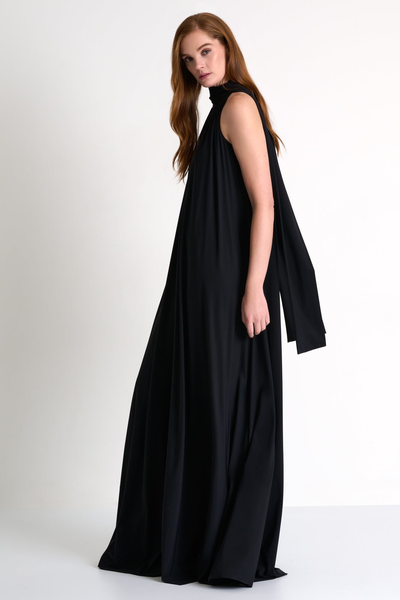 Maxi lycra halter dress - 52555-71-800