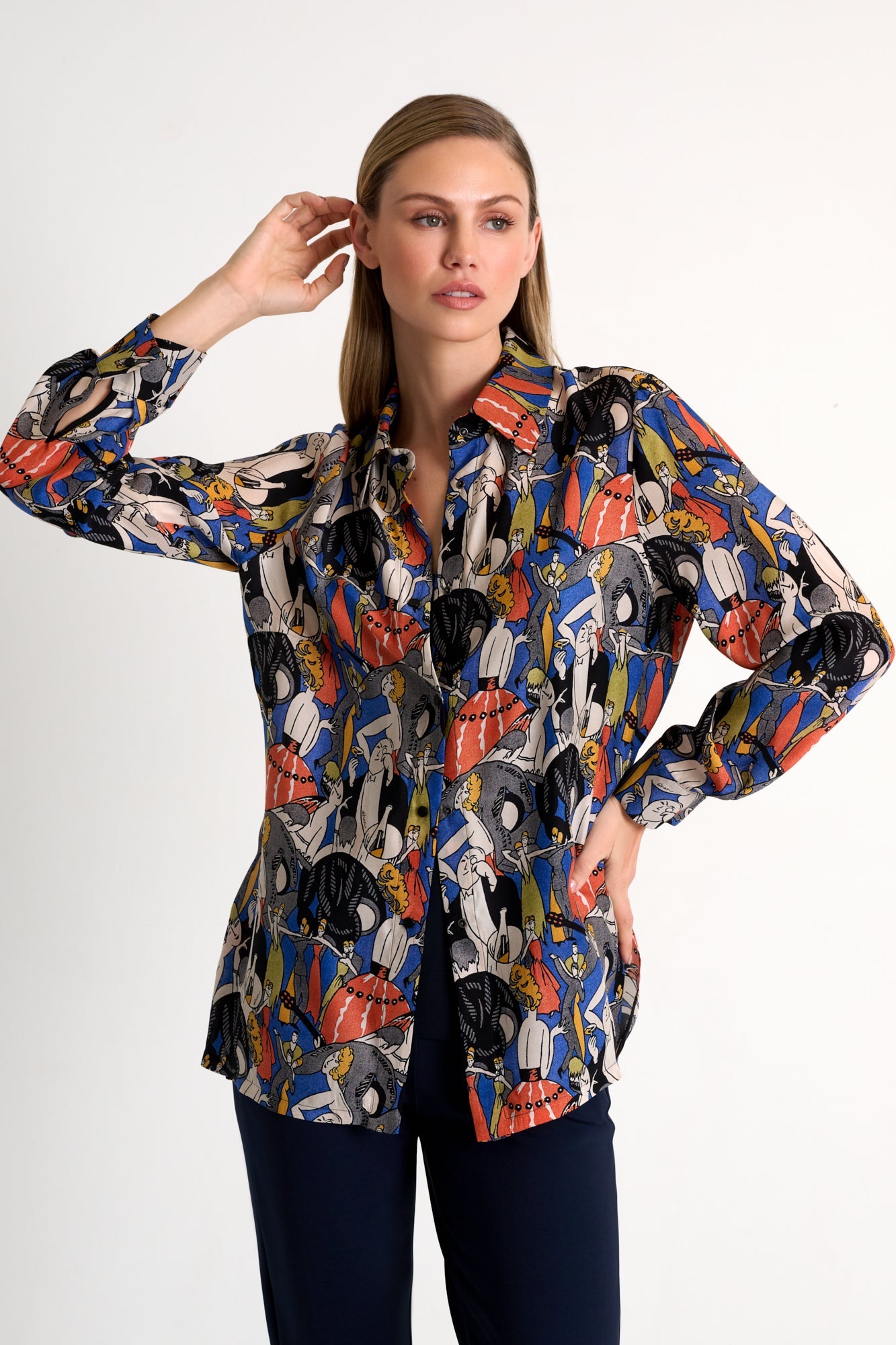 Classic silk blouse - 52551-81-951