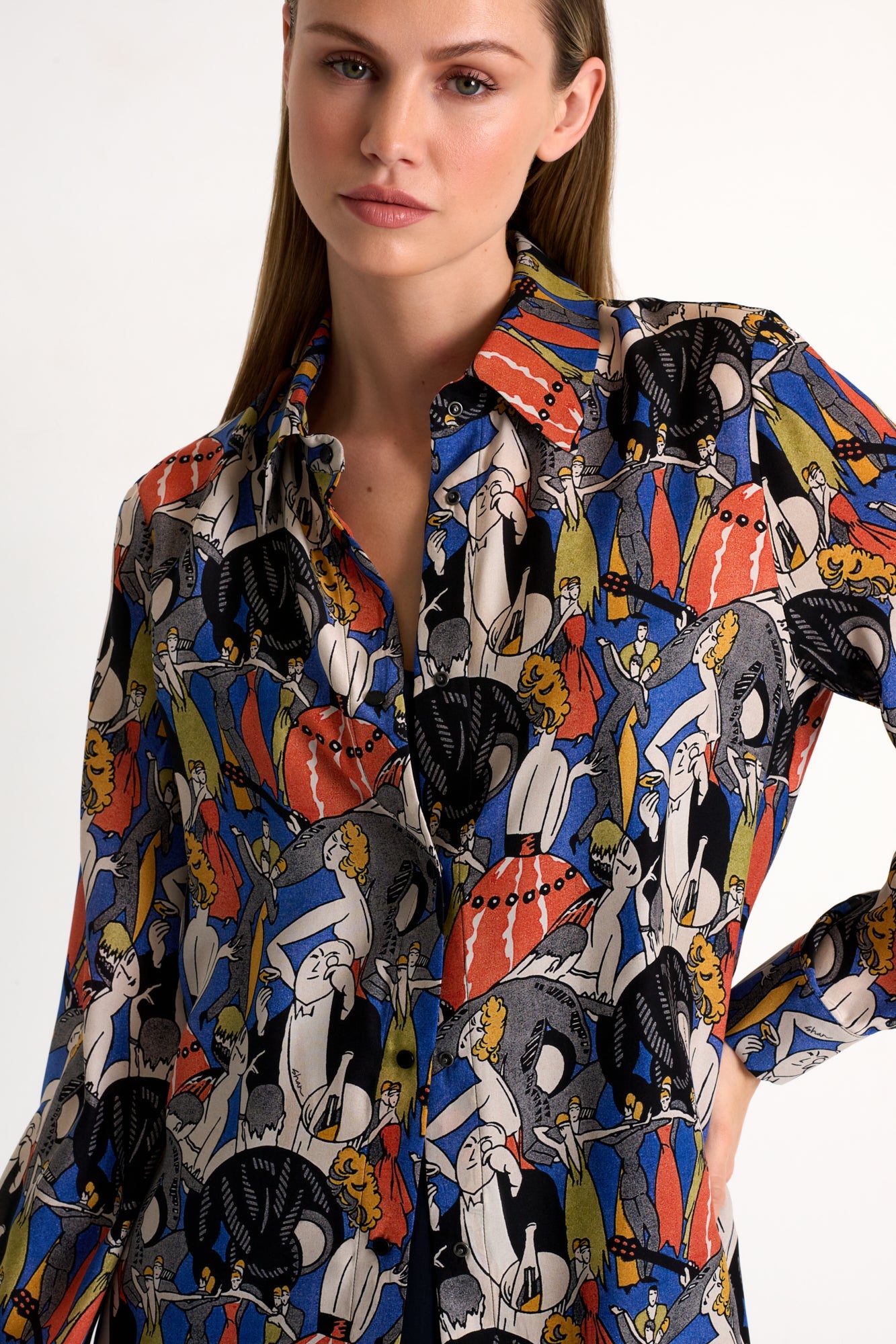 Classic silk blouse - 52551-81-951