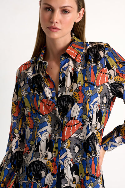 Classic silk blouse - 52551-81-951