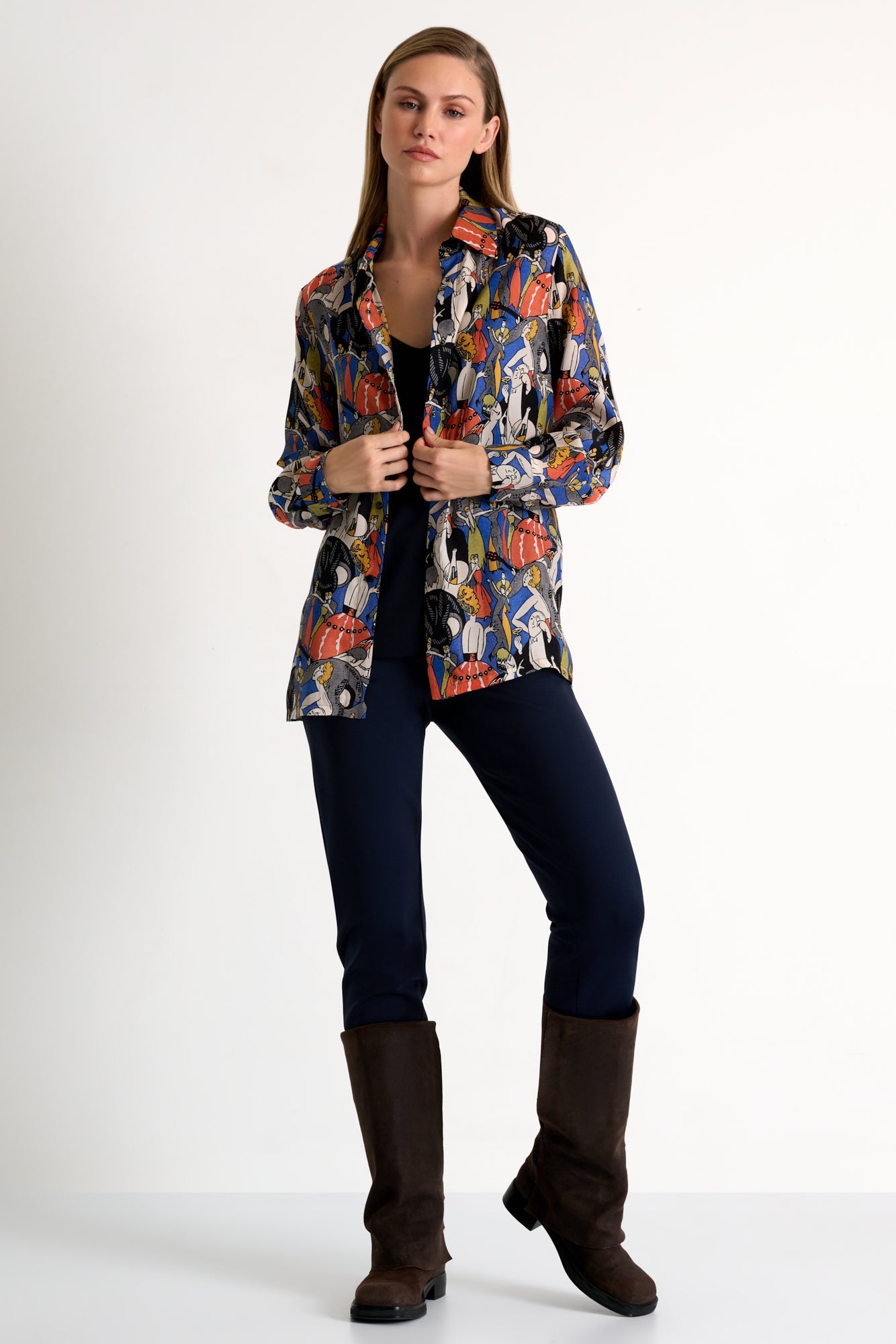 Classic silk blouse - 52551-81-951