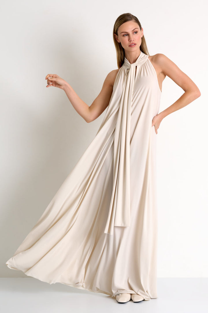 Maxi lycra halter dress - 52555-71-110