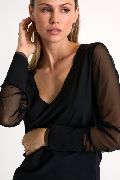 Elegant lycra top - 52555-92-800