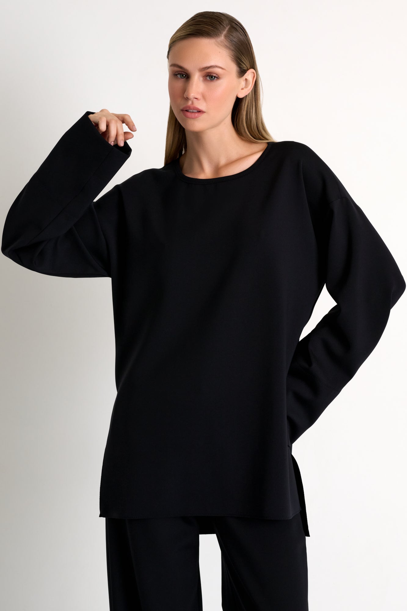 Jersey oversized crewneck - 52567-64-800
