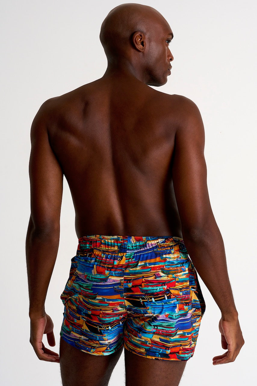 Short Fit, Stretch And Quick Dry Swim Trunks - 62445-29-952 S / 952 Copenhagen / 75% POLYAMIDE, 25% ELASTANE