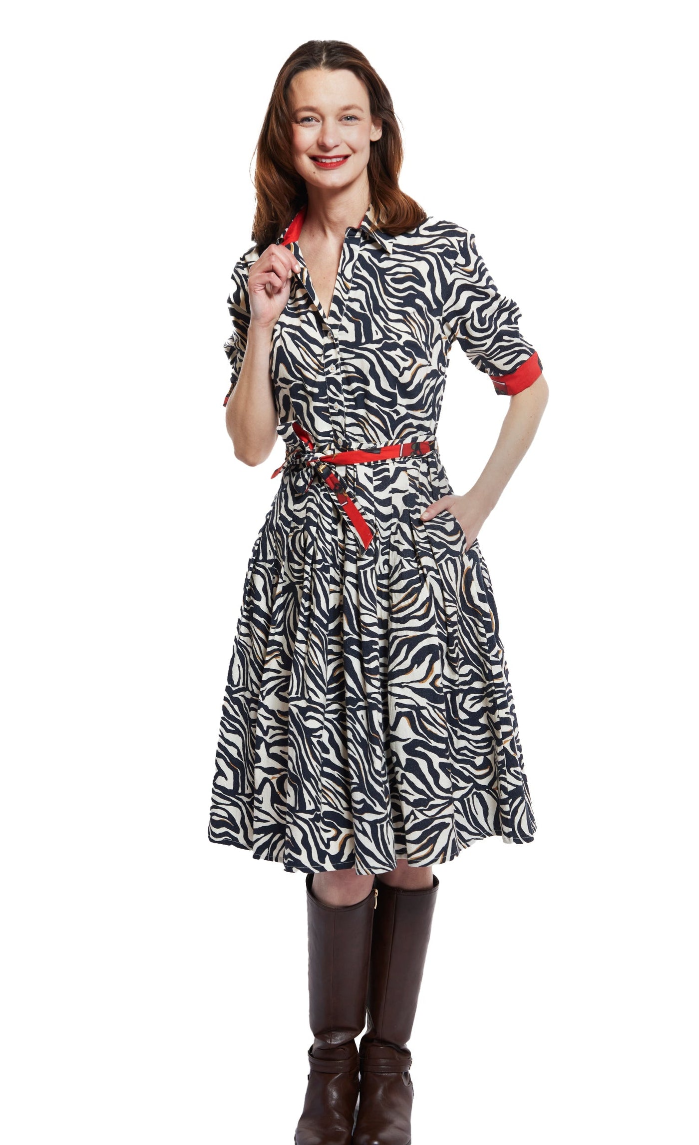 Mrs Maisel Dress Black And White Zebra Print XS / 663-F833