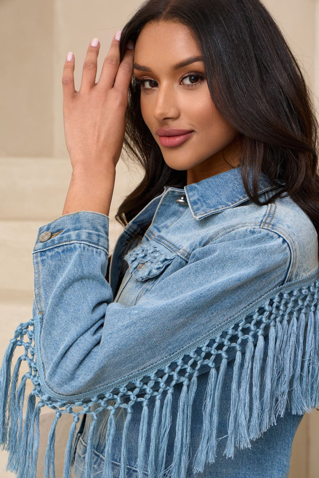 Woven Pocket Denim Jacket