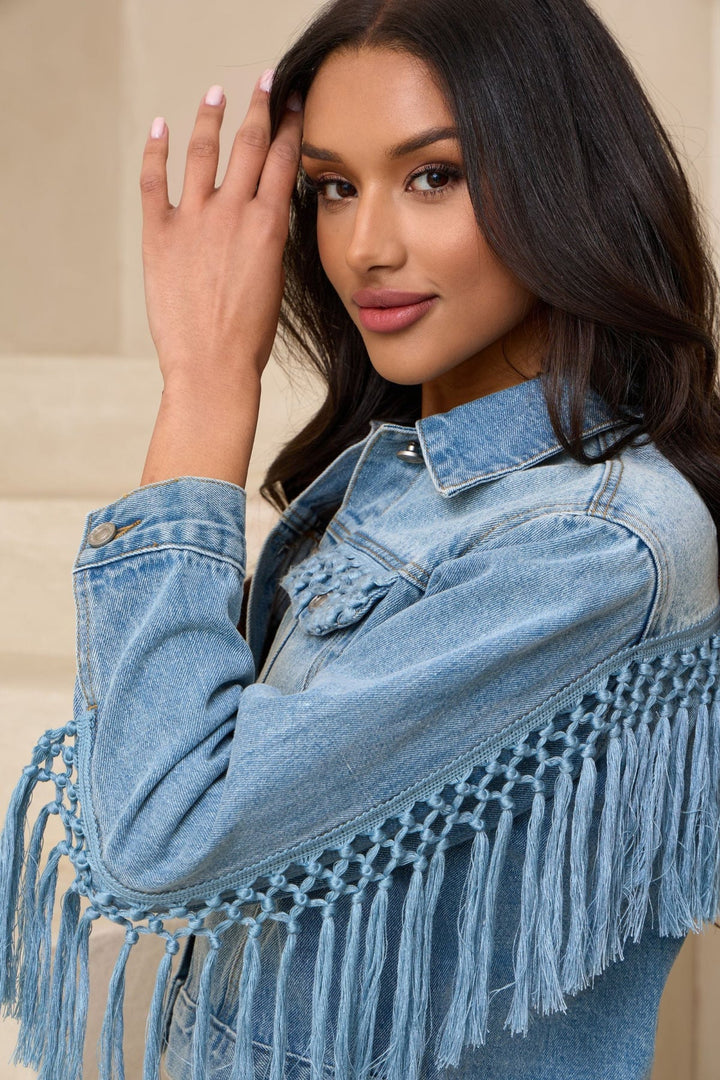 Woven Pocket Denim Jacket