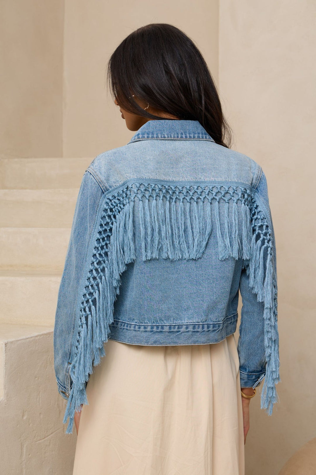 Woven Pocket Denim Jacket