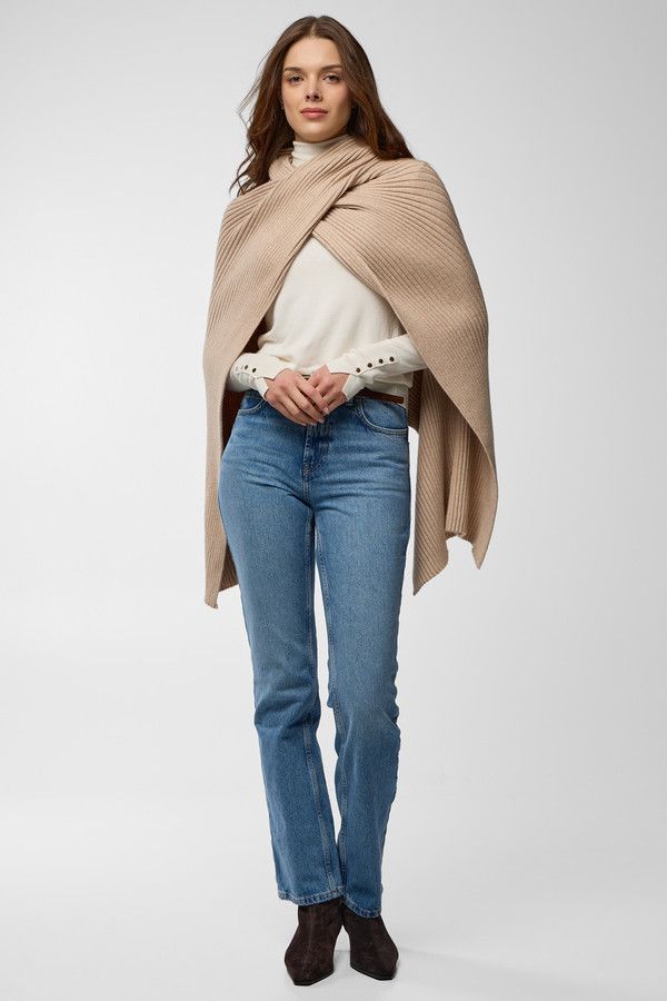 Drapey Ribbed Shawl