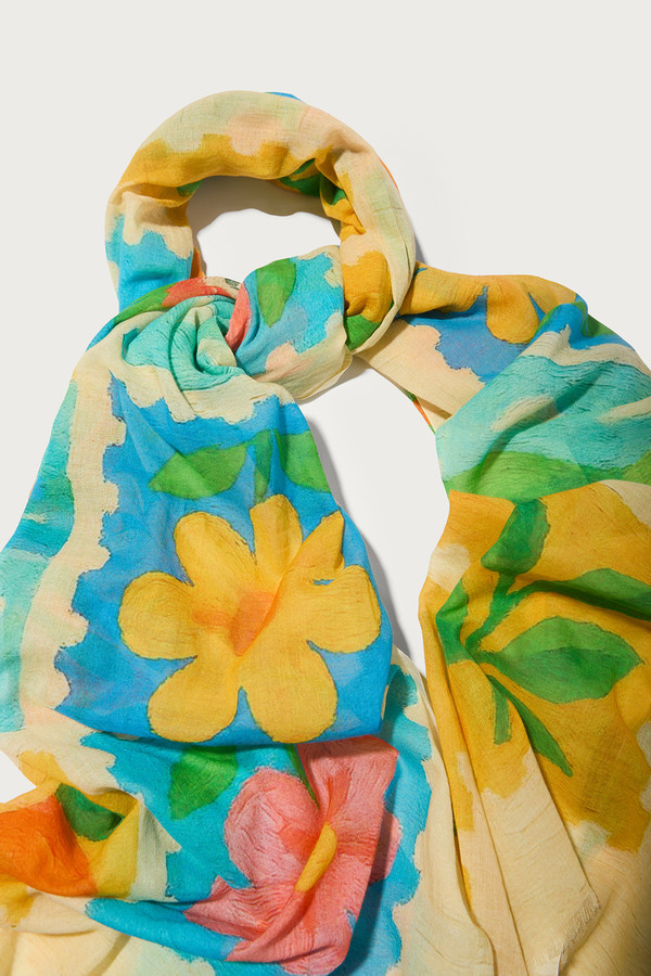 Fruit Stamp Printed Scarf