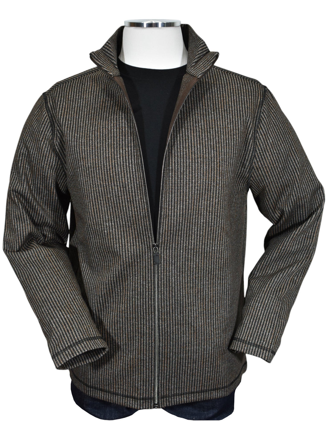 Experience luxury and sophistication with the Marcello Scott Bronze Cardigan.