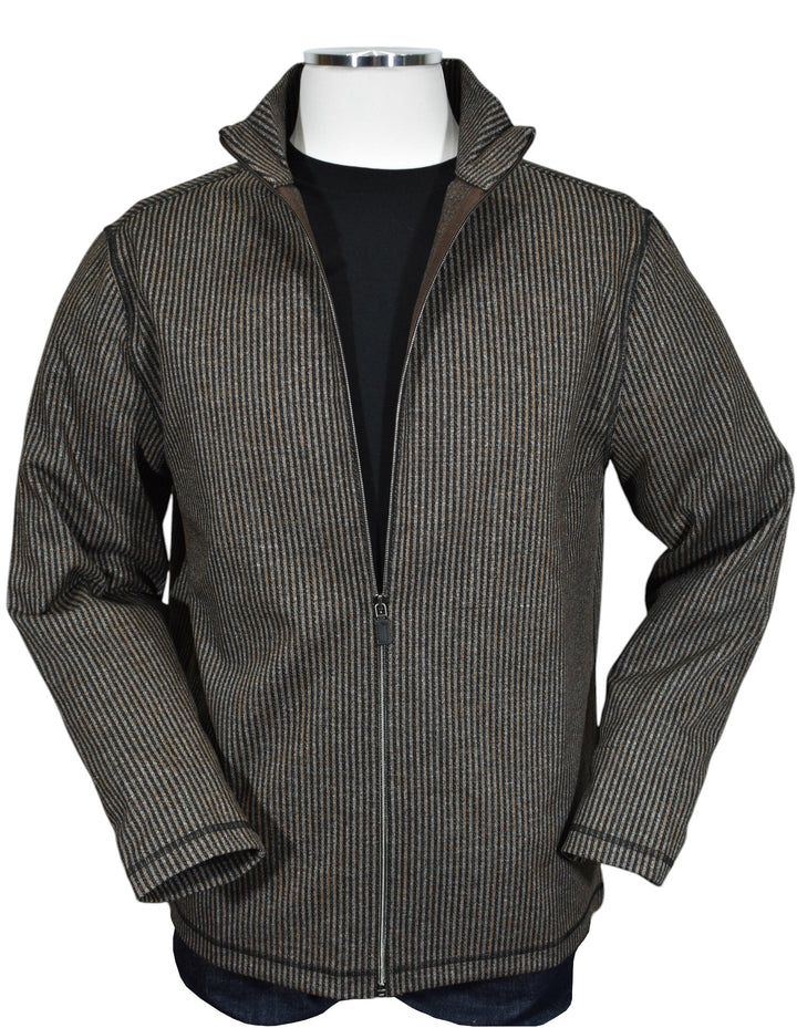Experience luxury and sophistication with the Marcello Scott Bronze Cardigan.