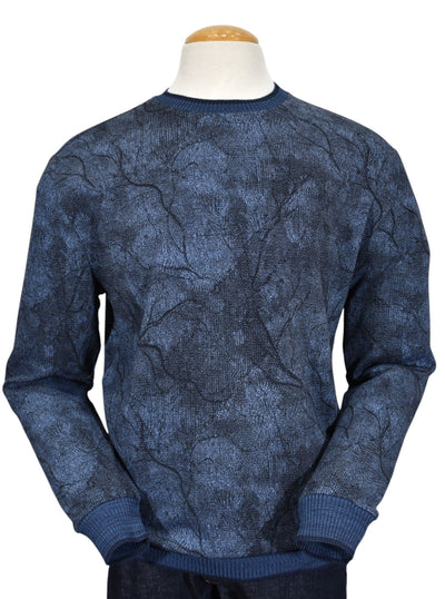 Feel the warmth of style with our Marcello Nebula Indigo Pullover.