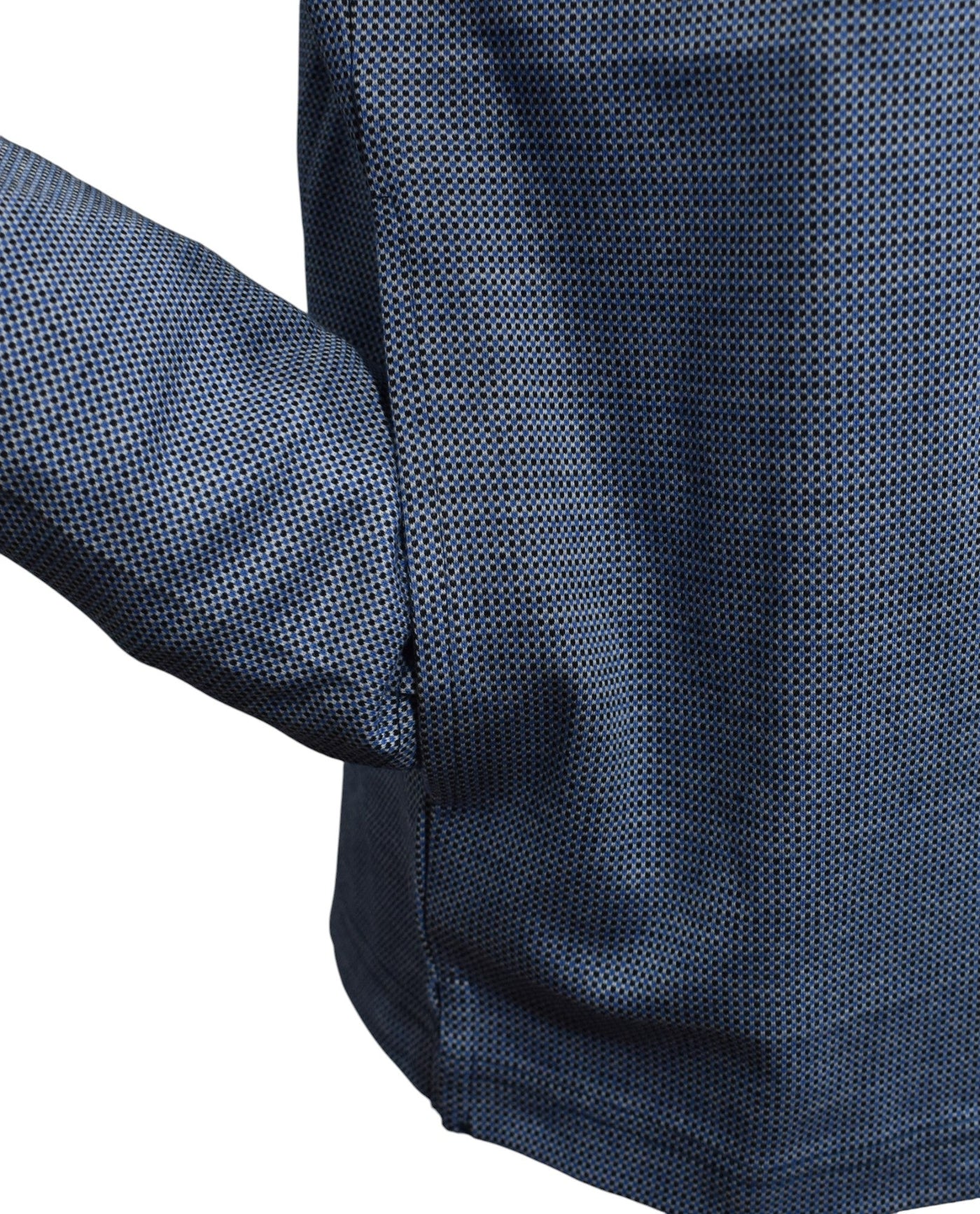 Marcello navy print zip cardigan.