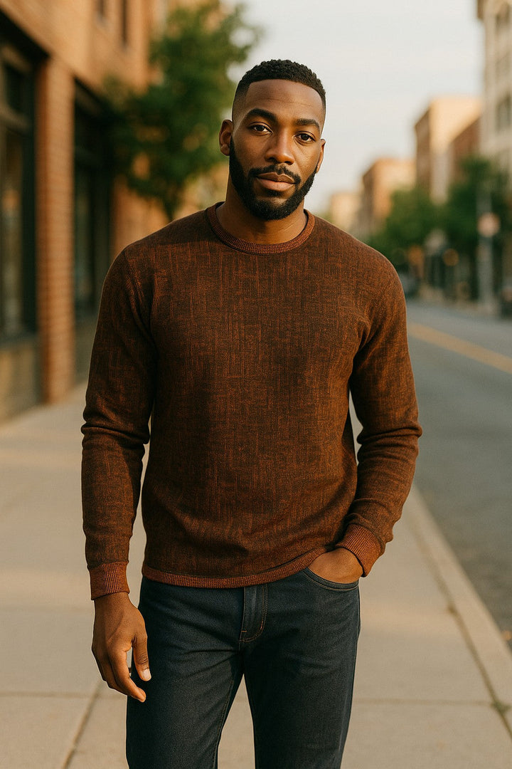 Elevate your Fall wardrobe with our Marcello Fire Island Pullover Sweater. 