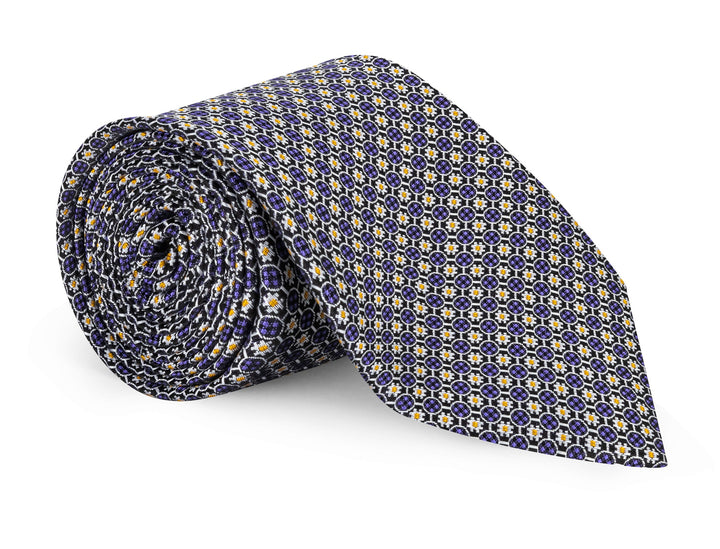 Ainslie Purple Micro Geo Tie