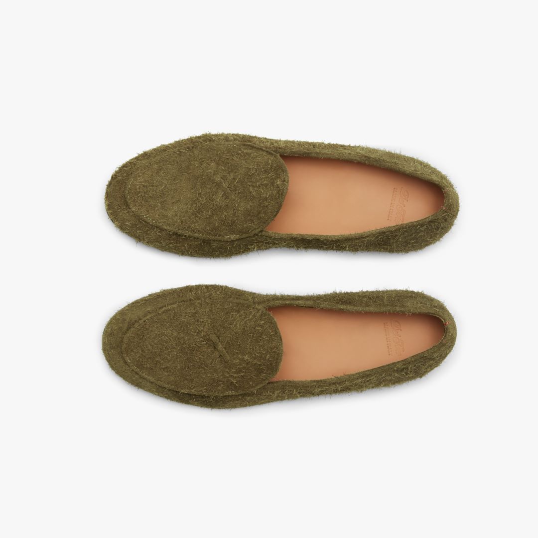 Men's Antelope Textured Suede Milano Loafer