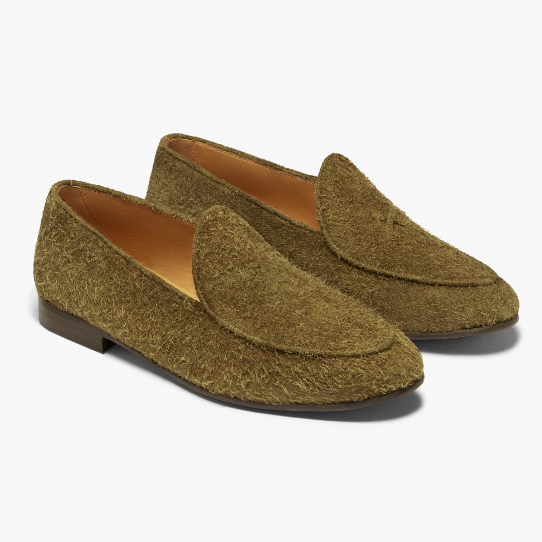 Men's Antelope Textured Suede Milano Loafer
