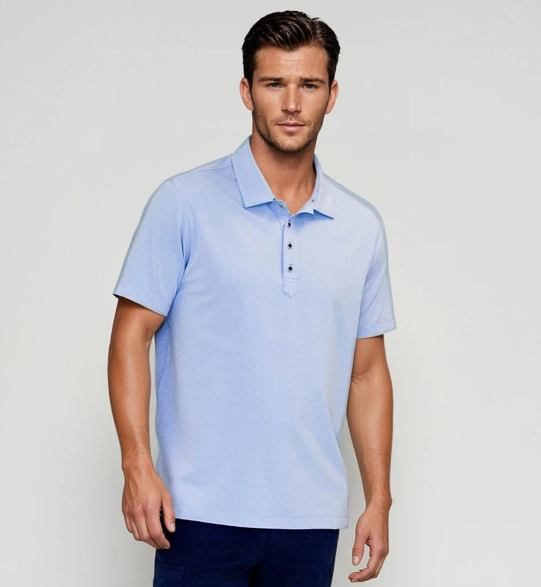 Buki + CINQO Polo - Cool Blue-POLO SHIRTS-BUKI-M-Cool Blue-Buki