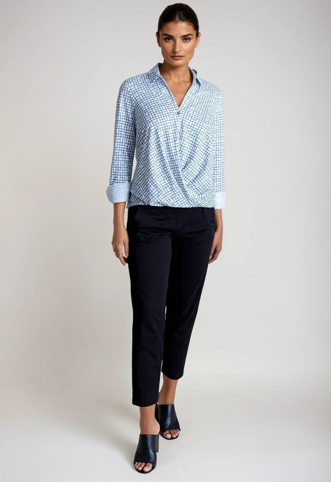 Barcelona Shirt - White &amp; Blue-SHIRTS &amp; BLOUSES-BUKI-XS-White/Blue-Buki