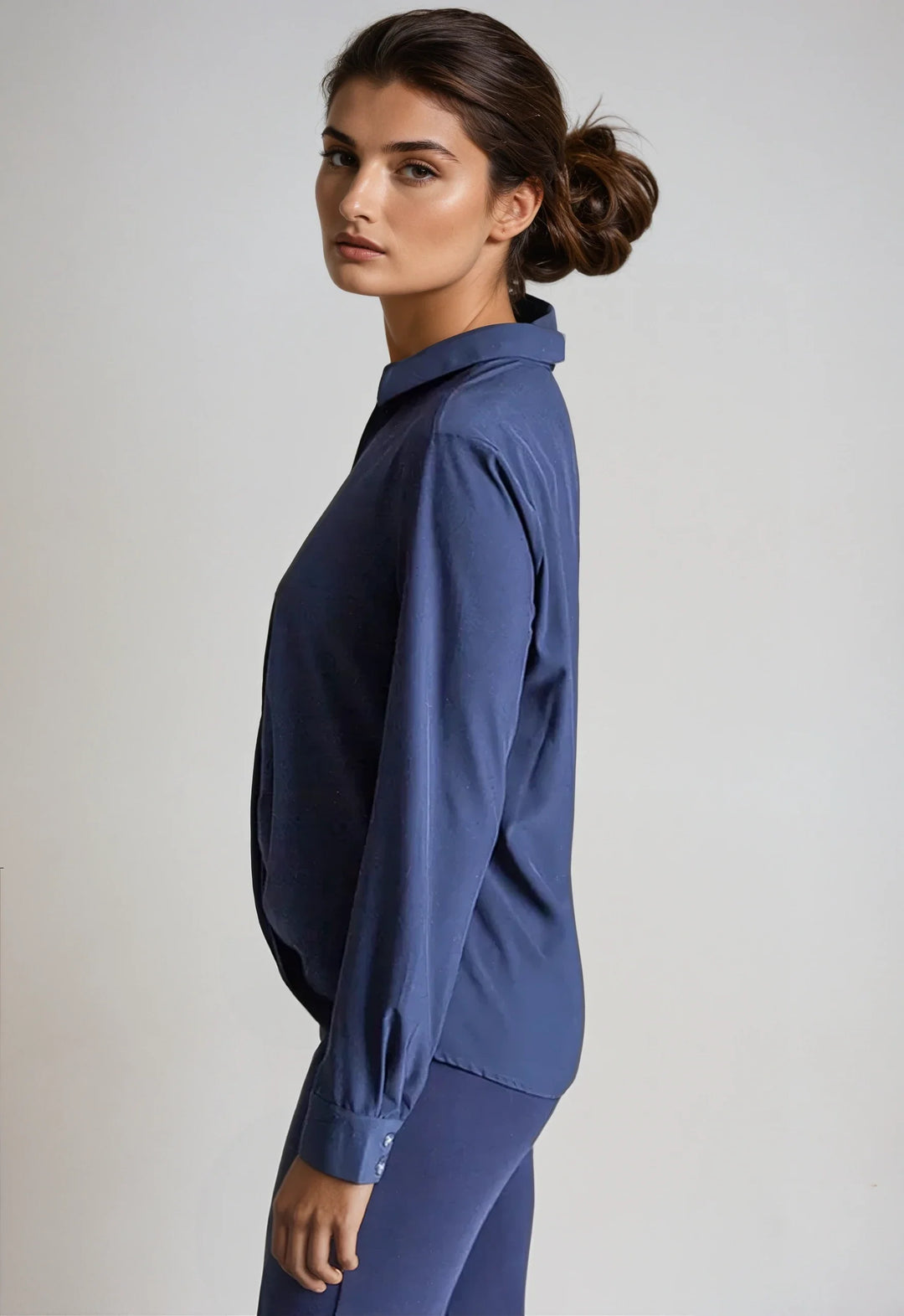 Barcelona Shirt - Navy-SHIRTS &amp; BLOUSES-BUKI-XS-Navy-Buki