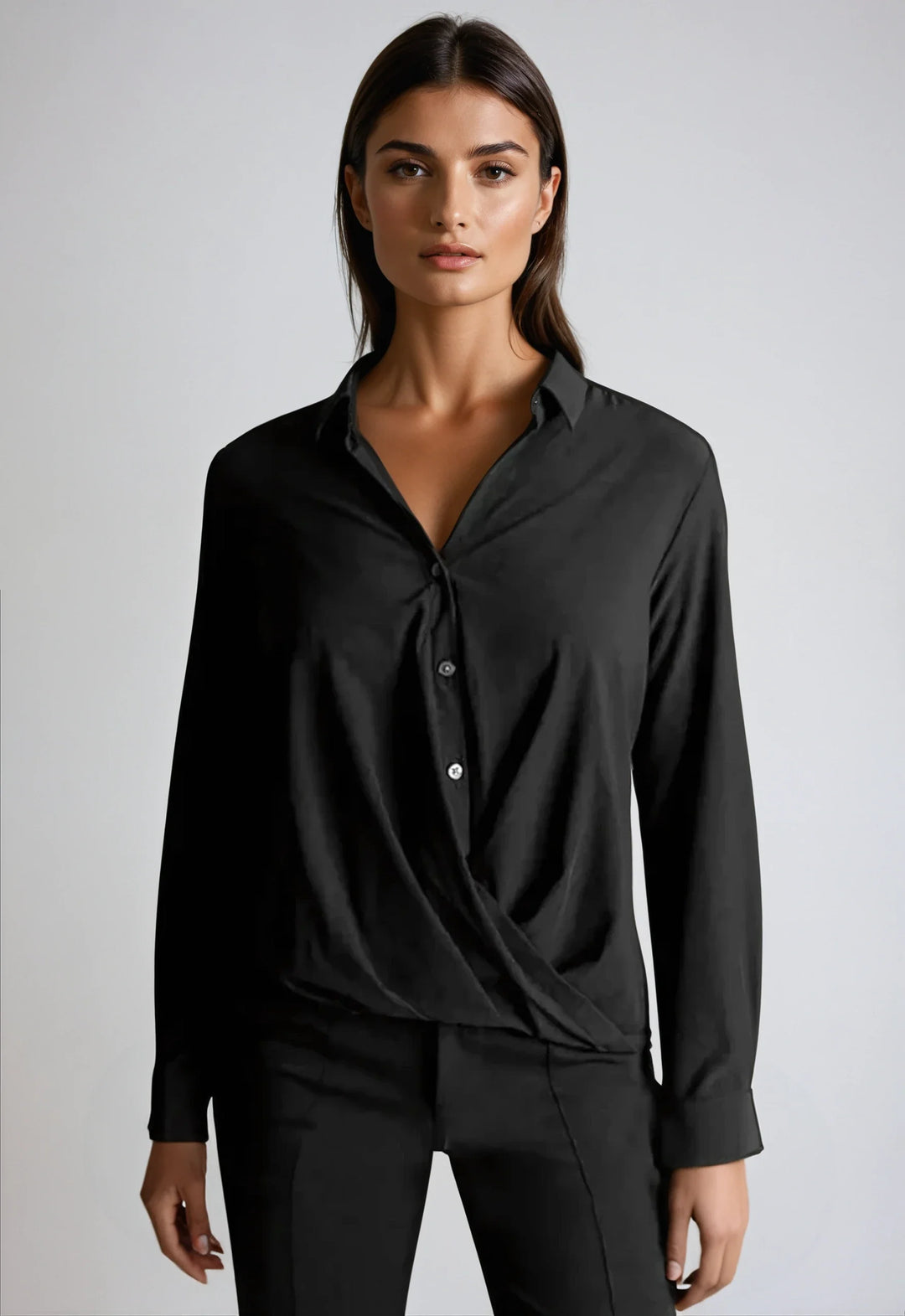Barcelona Shirt - Black-SHIRTS & BLOUSES-BUKI-XS-Black-Buki