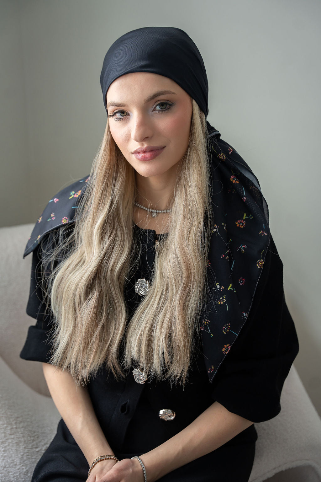 Bloom Border Head Scarf