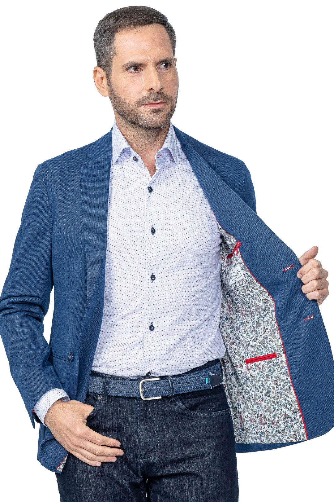 Boston Blue Stretch Blazer - 7 Downie St.®