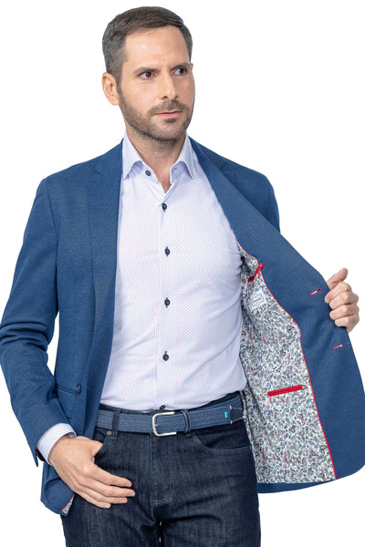 Boston Blue Stretch Blazer - 7 Downie St.®
