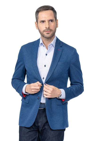 Boston Blue Stretch Blazer - 7 Downie St.®