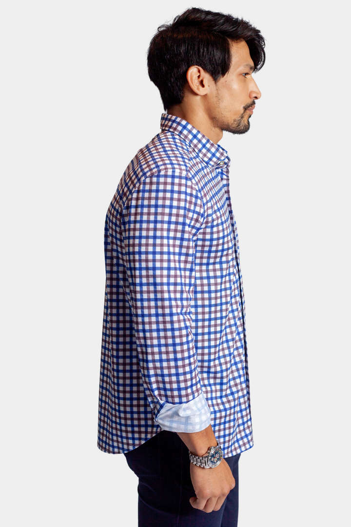 Check Mate Lounge Set - Long Sleeve Shirt &amp; Full Zip &