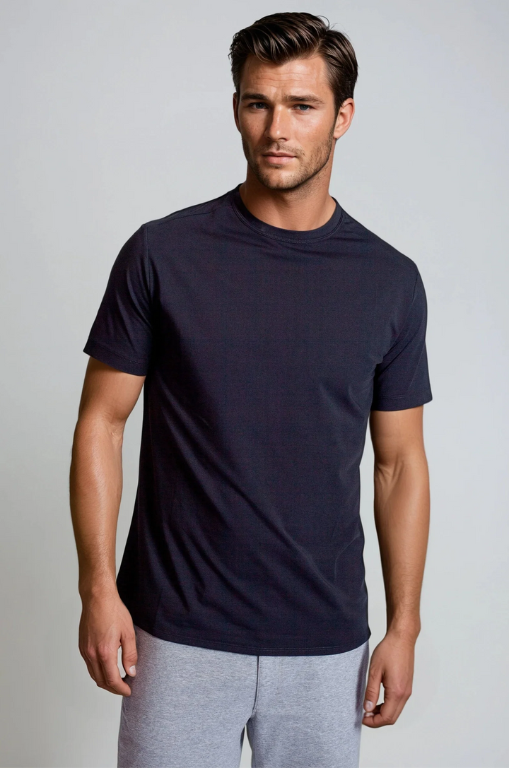 Buki + CINQO Crew Neck T-Shirt - Black-T-SHIRTS-BUKI-M-Black-Buki