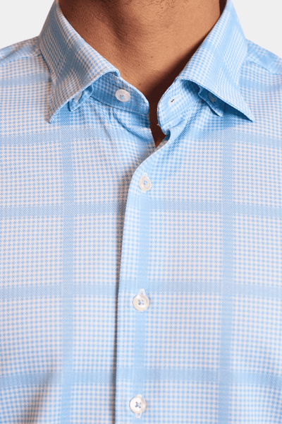 Montauk Check Short Sleeve Tech Shirt-SHORT SLEEVE SHIRTS-BUKI-M-Buki
