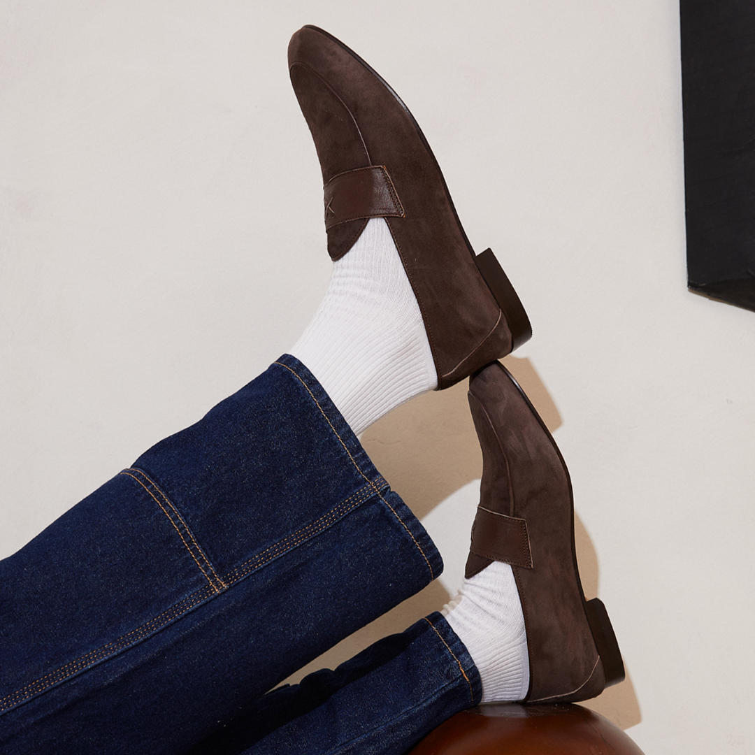 Men's Chocolate Suede Centesimo