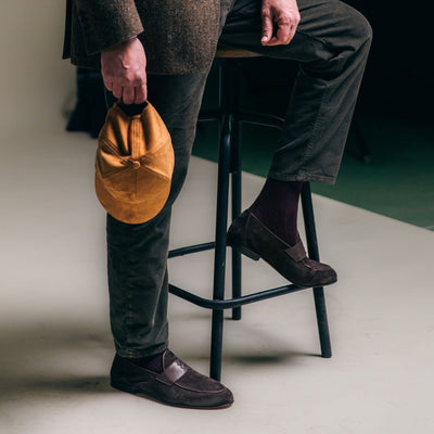 Men's Chocolate Suede Centesimo
