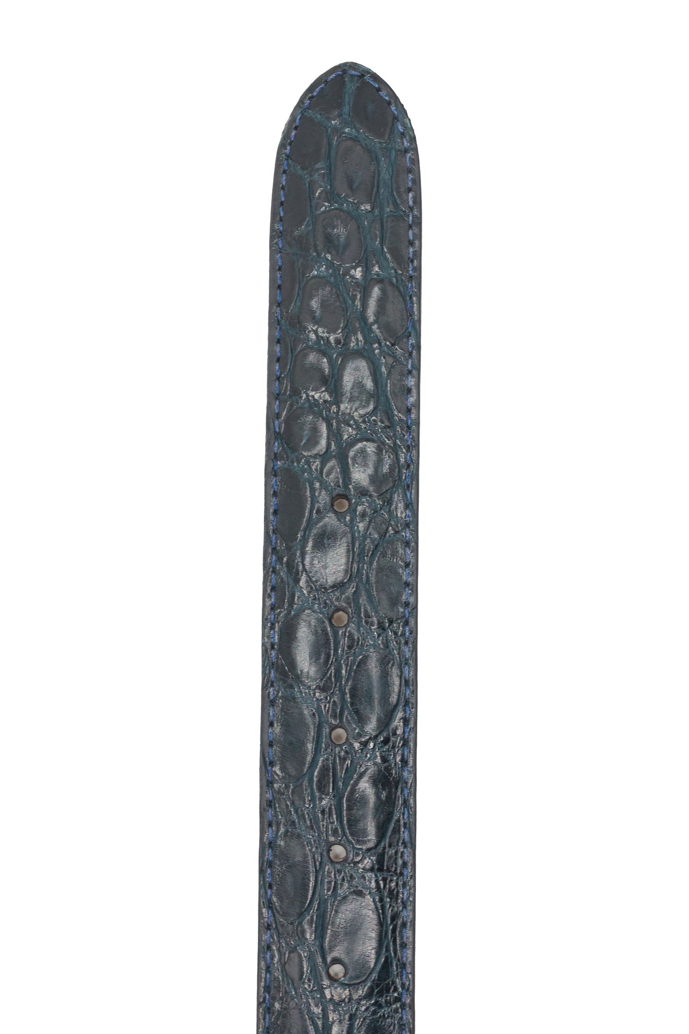 71-155-NVY Crocodile Belt, Navy