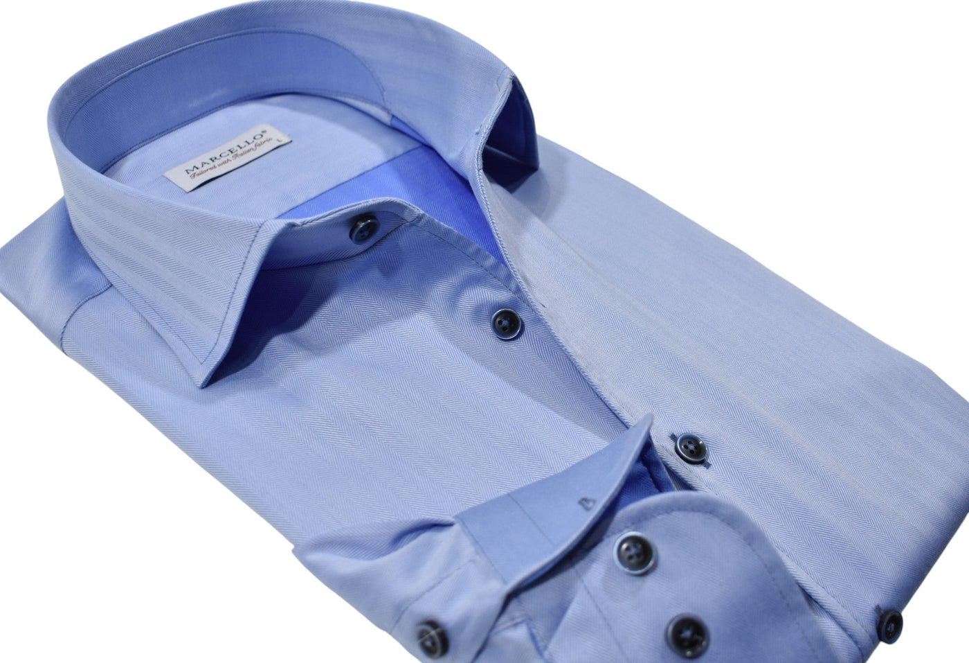 Impeccable craftsmanship and ultra soft cotton make this rich, sophisticated herringbone pattern a must-have. By Marcello.