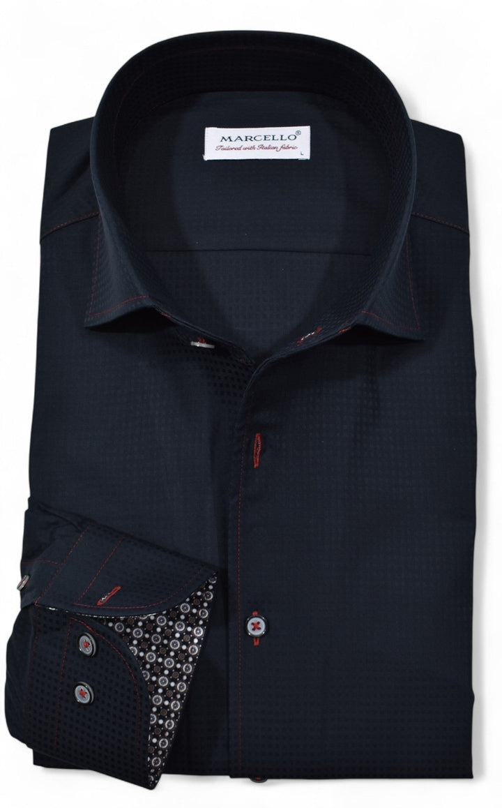 Marcello black studio shirt.