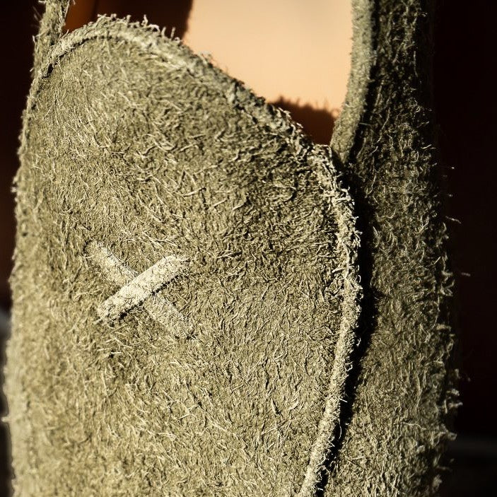Men's Olive Textured Suede Milano Loafer